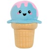 iscream Vanilla Scented Embossed Fleece Ice Cream Cone Embroidered Accent