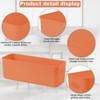 GmeDhc 4PCS Thick Plastic Storage Basket, Rectangular Storage Boxes, Storage