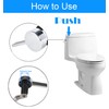 Toilet Flush Lever Handle Replacement, Universal Side Mount Toilet Tank