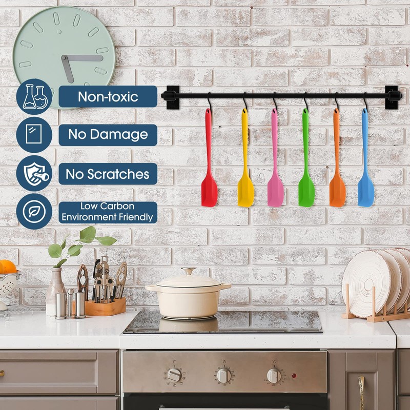 24 Pcs Mini Silicone Spatulas Bulk 8.3 Inch Rubber Spatula