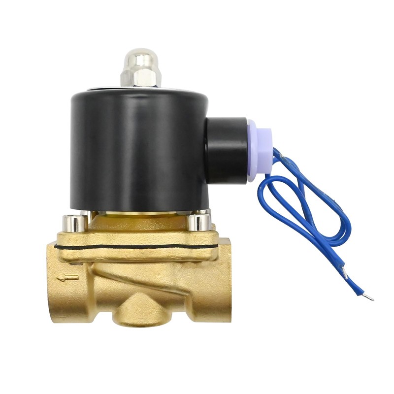 DUZFOREI 2W200-20 3/4 Inch Brass Pneumatic Electric Solenoid Valve, 12V