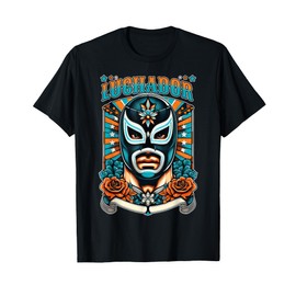 Cinco De Mayo Retro Luchador Mexican Mask Wrestling T-Shirt