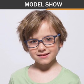 TIGA VINTA Kids Blue Light Blocking Glasses Boys Girls 360° Hinges Spin Silicone Frame CR39 Lens Computer Gaming Eyewear