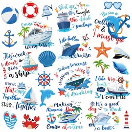 25Pcs Cruise Door Magnets Decorations, Funny Nautical Cruise Ship Magnets Summer Refrigerator Magnets for Car Cruise Door Fridge Cabin Carnival Party