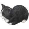 Hi-line Gift Ltd Sleeping Cat Statue, Black/white