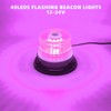 1-Pcs Purple LED Beacon Lights for Funeral Escort Truck Vehicles