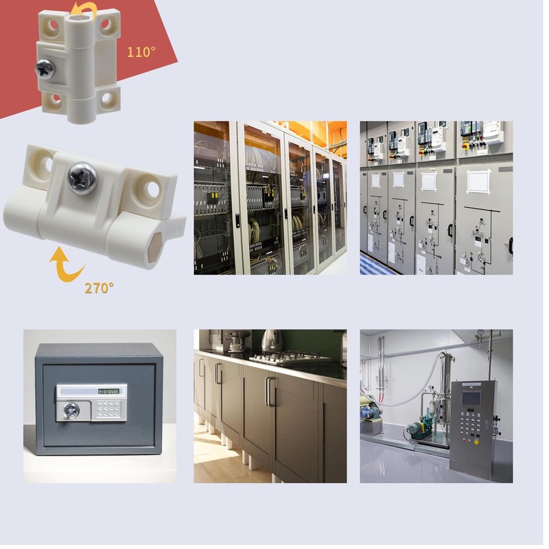 Antrader 2 Pack 43mmx36mm 4 Countersunk Holes Plastic Adjustable Torque