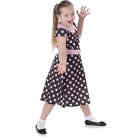 Rock N Roll 50s Girl's Costume Large 7-8