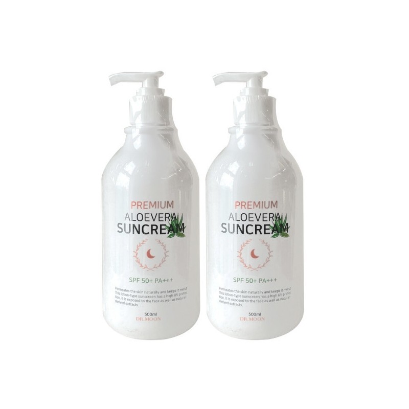 Dr. Moon Aloe Vera Sun Cream 500ml (SPF50+) x 2