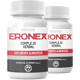 ERONEX (2 Frascos) - Suplemento Alimenticio - L-Arginina y Zinc