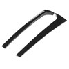 2PCS Rear Window Side Trim Gloss Black ABS Replacement for