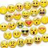 MORCART Pack of 28 Magnets, Emoji Fridge Magnets, Funny Smiley