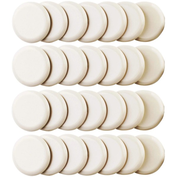 Ezhouse 28PCS 2-1/4in.Self Stick Carpet Sliders Self Adhesive Furniture Moving