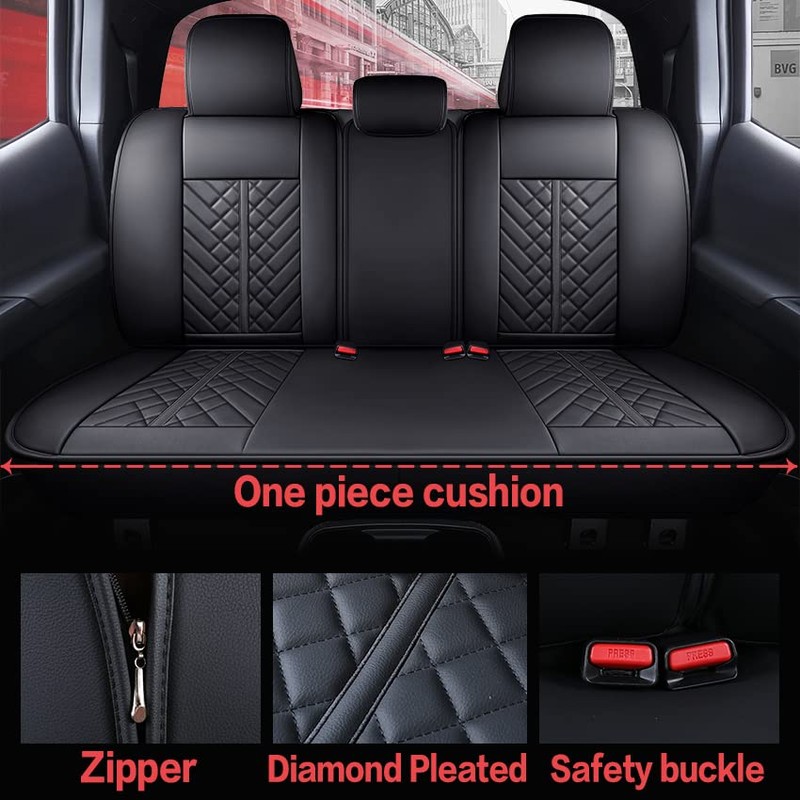Tomatoman Toyota Tacoma Car Rear Seat Covers 2005-2025 Access Double