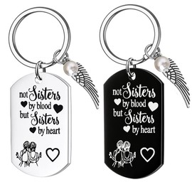 Soul Sister Bff Gifts for Women - Best Friend Birthday Gift for Women Friendship Not Sisters by Blood But Sisters by Heart Keychain Sisters Gifts from Sister