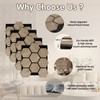 ARMURO Wall Paneling for Interior Wall - 4 PCS Hexagon