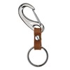 [AutCreation] Titanium Carabiner Key Chain Key Ring Lightweight Keychain Silver