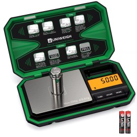 UNIWEIGH Digital Pocket Scale Precision 200g/0.01g, Digital Scale Grams Ounces, Mini J...