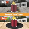 Round Fire Protection Mat, 18 Inch Waterproof Fireproof Mat, Outdoor