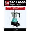 Bene Casa Teal Portable Electric Espresso Maker/Cafetera, 1-3 Cups/Shots (1,