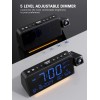 Mesqool Projection Alarm Clock for Bedroom Ceiling Digital Clock Projector