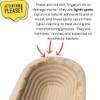Bulka Large Oval 1kg Waffle Banneton Bread Proofing Basket Pressed