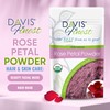 Davis Finest Organic Rose Petal Powder 250g, Hair & Skin,