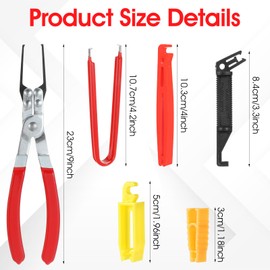 Teaaha 6 Pcs Relay Puller Pliers, Fuse Puller Pliers, Automobile Car Fuse Removal Tool, Automotive Relay Removal Tool, Vehicle Electrical Disconnect Plier