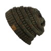 C.C Trendy - Gorro de punto trenzado grueso y suave