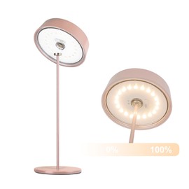 Palmina 901 LED Table Lamp Dimmable, 4400 mAh LED Table Lamp Wireless, IP54 Protection, Lamp for Indoor/Outdoor Use, Suitable for Dining, Reading, Bedroom, Garden and Much More, Red