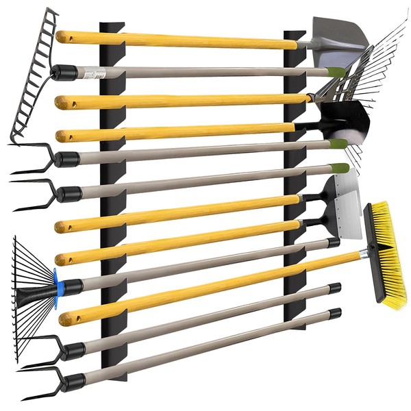 CZWL&HG Garage Tool Organizer Wall Mount – Heavy-Duty Solid Steel