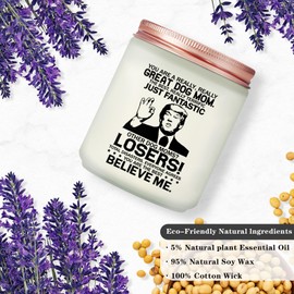 Maybeone Mothers Day Gifts for Dog Mom - Christmas Day Birthday Dog Mom Gifts from Daughter,Son - Lavender Scented Candles