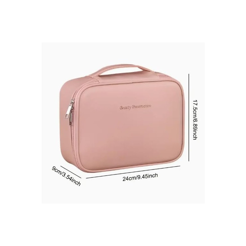 30 Piece Professional Makeup Brushes Set with Travel Pouch Pink