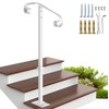 Zwinz Handrail Railing, Single Post Handrail, Sturdy Outdoor Handrails with