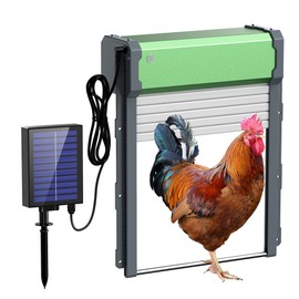 Automatic Chicken Coop Door Solar: Automatic Chicken Door - Solar Powered Chicken Coop Door with Timer & Light Sensor - Aluminum Alloy Chicken Door - IP65 Weather Proof - Remote Control- 4 Modes