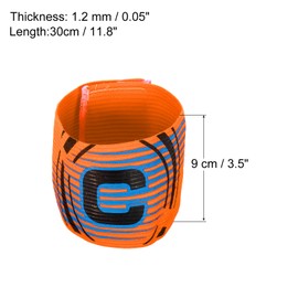 PATIKIL Captain's Armband, Letter C Elastic Arm Band for Soccer Team Training, Orange