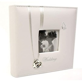 Wedding Rings and Butterfly Photo Album - Wedding Day Gift