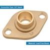 HYDRO MASTER Solid Brass Flange Kit with Gaskets, 3/4" Sweat,