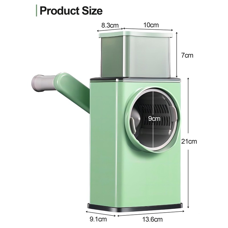 Cheese Grater Rotary Cheese Grater with Handle Master Shredder with