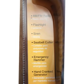 Total Resources Rescuer ll 6 in One Emergency Tool Crank Radio, Flashlight, Siren, Hammer Cutter