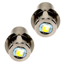 HQRP High Power Bulb 2-Pack Compatible with 8.4V 9.6V 12V 14.4V 18V Volt Dewalt Flashlight DW908 DW919 DW906 DW918 DW904 DW902 DW904 DW9043 92546-1 A-90261 A-90233 ML902 ML702#49-81-0090