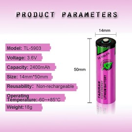 HDSBFCWYGG <- 5 Pack -> SL-360 TL-5903 AA 3.6V 2400mah Battery 6ES7971-0BA00 S7-400 Back-up Battery