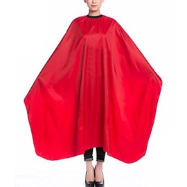 Hair Cutting Cape Salon Hair Stylist Apron Cape for Salon/Home – Red