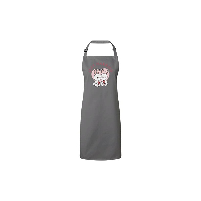 Fabulous Premium Kitchen Apron Just Married Newlywed Anniversary Celebration Gift
