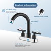 Cinwiny 4 Inch Centerset Bathroom Sink Faucet Double Handles Bathroom