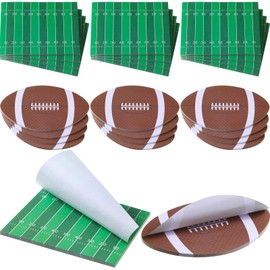 Jetec 24 Pcs Football Sticky Notepads Rugby Self Stick Notepads 2x4 Inches Back to School Notes Sport Memo Pad Gifts for Classroom Birthday Game Day Sports Theme Party Favors