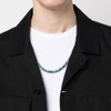COAI Men's Gemstone Ball Chain, African Turquoise, Stainless Steel, African