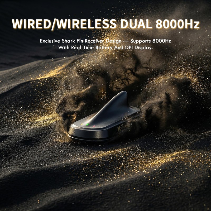 ATTACK SHARK X11 Ultra Carbon Fiber Wireless Gaming Mouse,8K Polling,