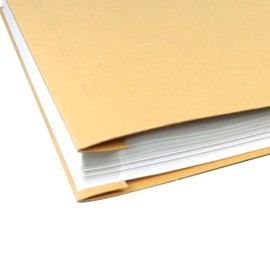 11x17 Report Cover Pressboard Binder Paperboard Panels Includes Fold-Over Metal Fastener Wofford Khaki Single Unit