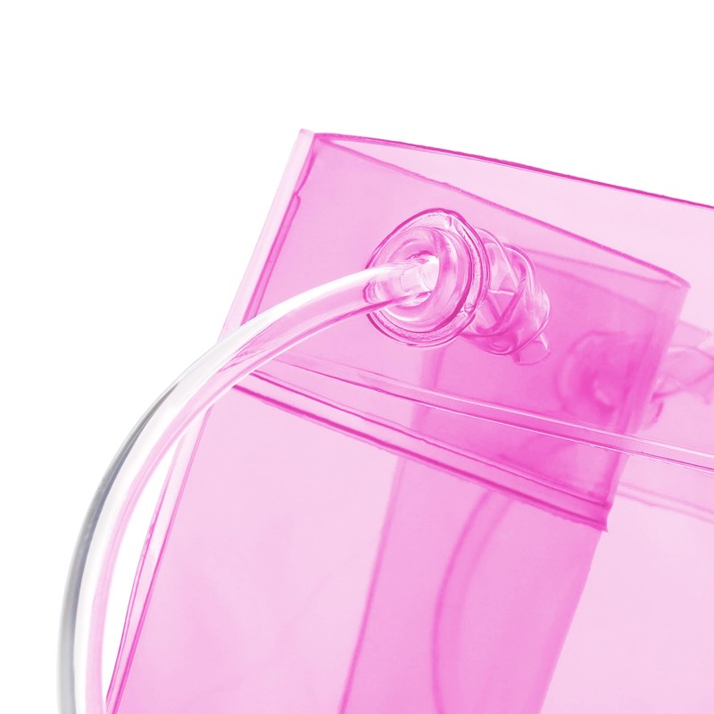 Muka Hot Pink Wine Ice Bag with Handle, Collapsible Wine